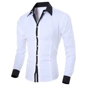 Men's Solid Classic with a Twist Dress Shirt