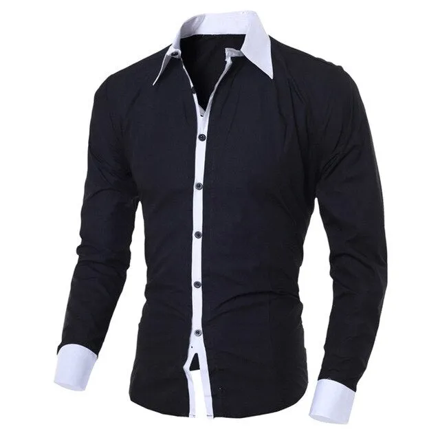 Men's Solid Classic with a Twist Dress Shirt