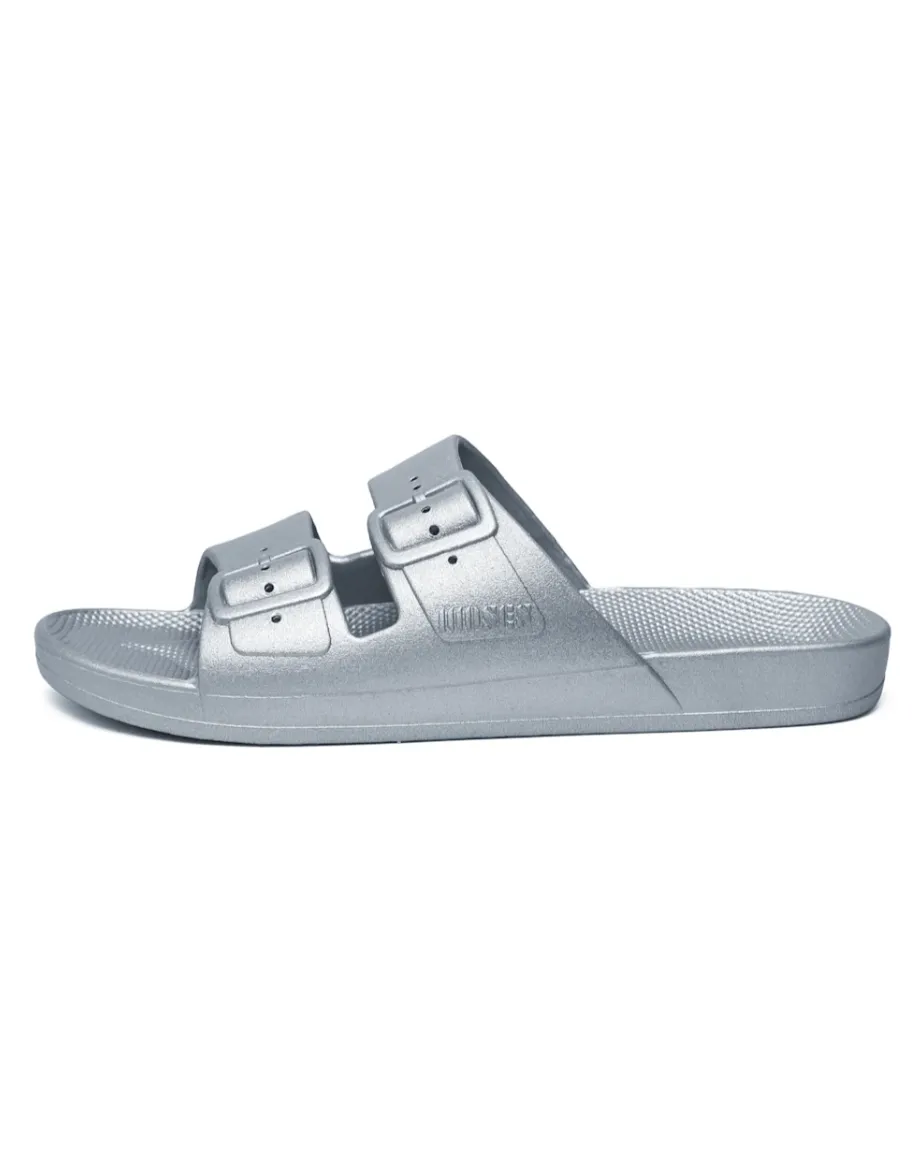 Metalic Silver Slides