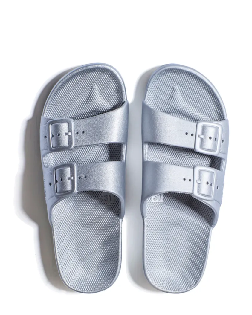 Metalic Silver Slides