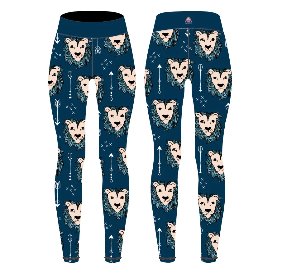 Midnight Lion Women’s Activewear Leggings - Tall 33” inside leg