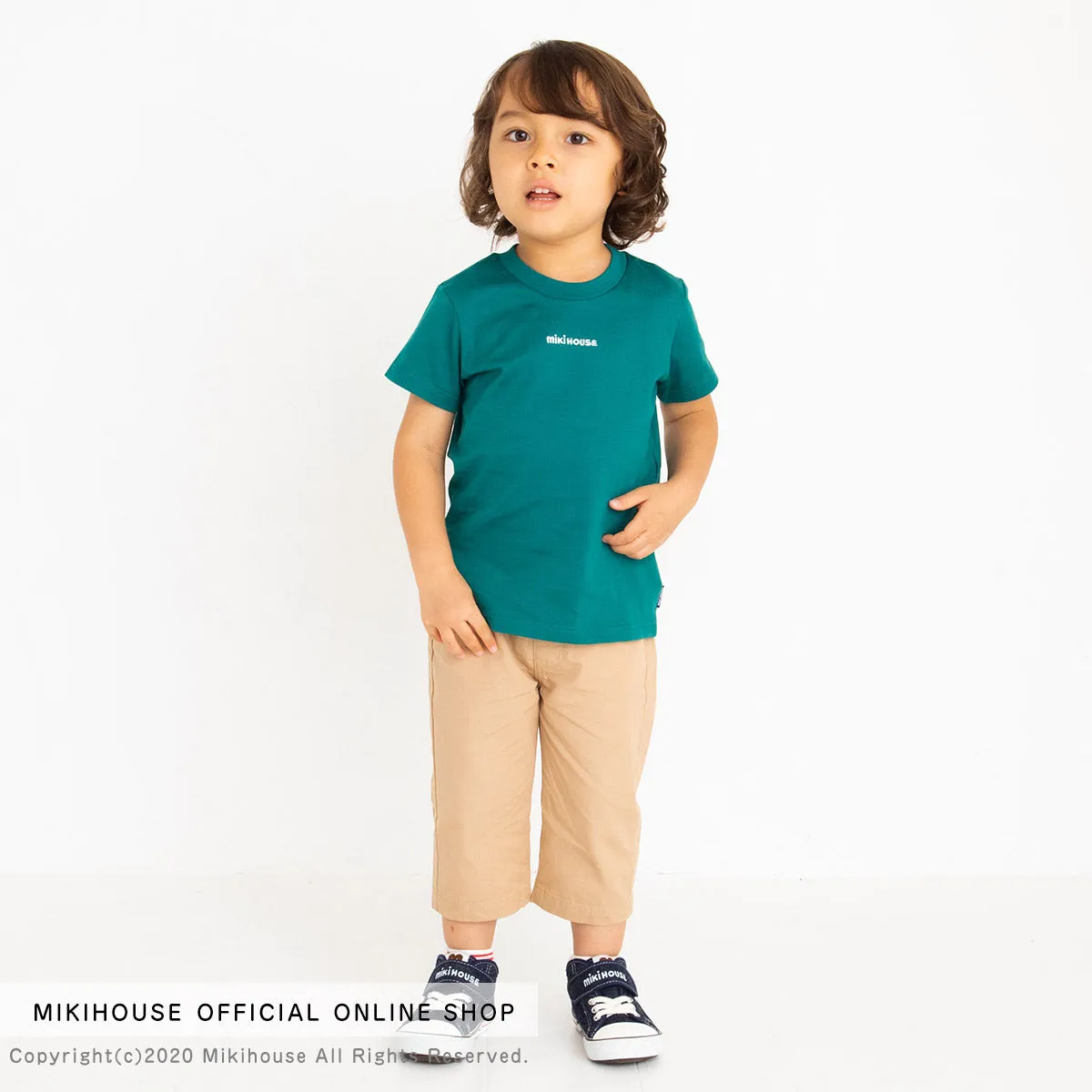 MIKI HOUSE Everyday Tee (Embroidery Logo)