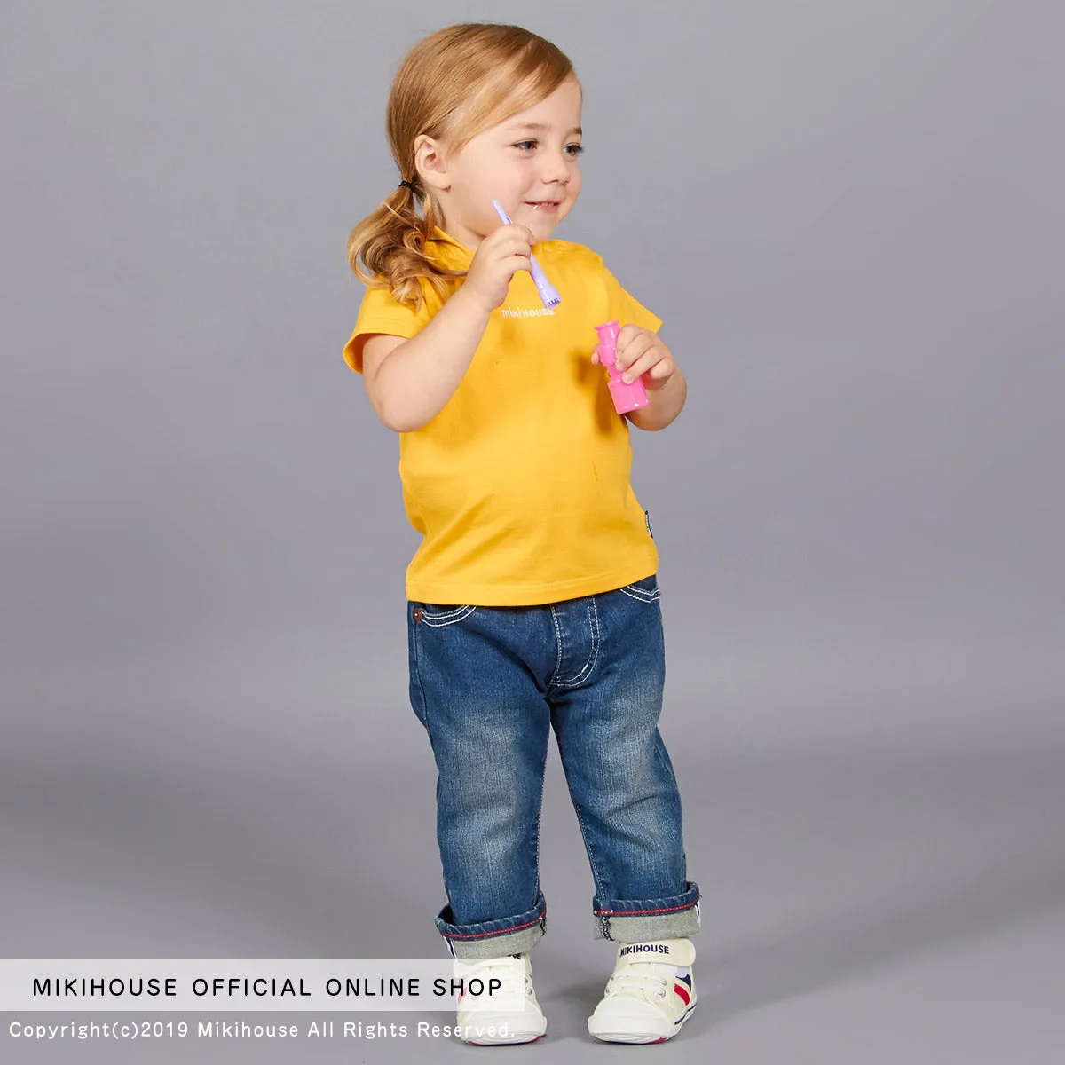 MIKI HOUSE Everyday Tee (Embroidery Logo)