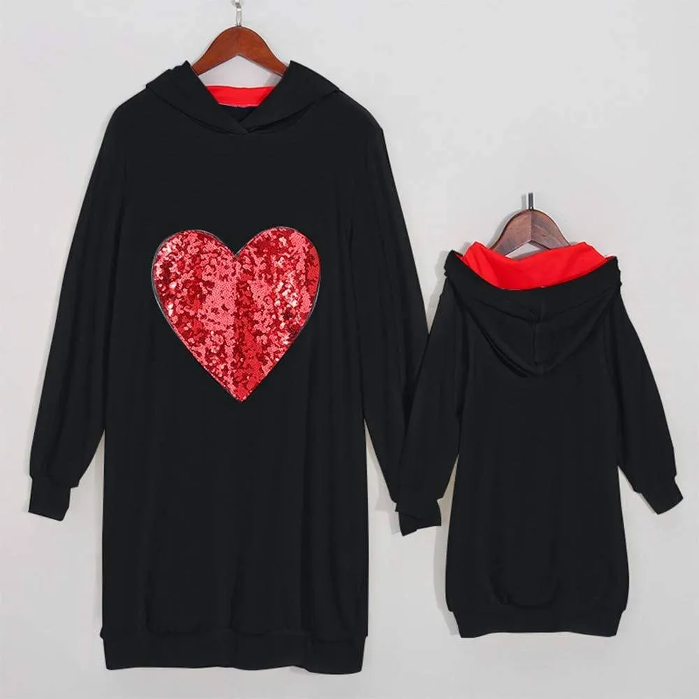 Mom and Mini Red Heart Shirts - Priority Shipping
