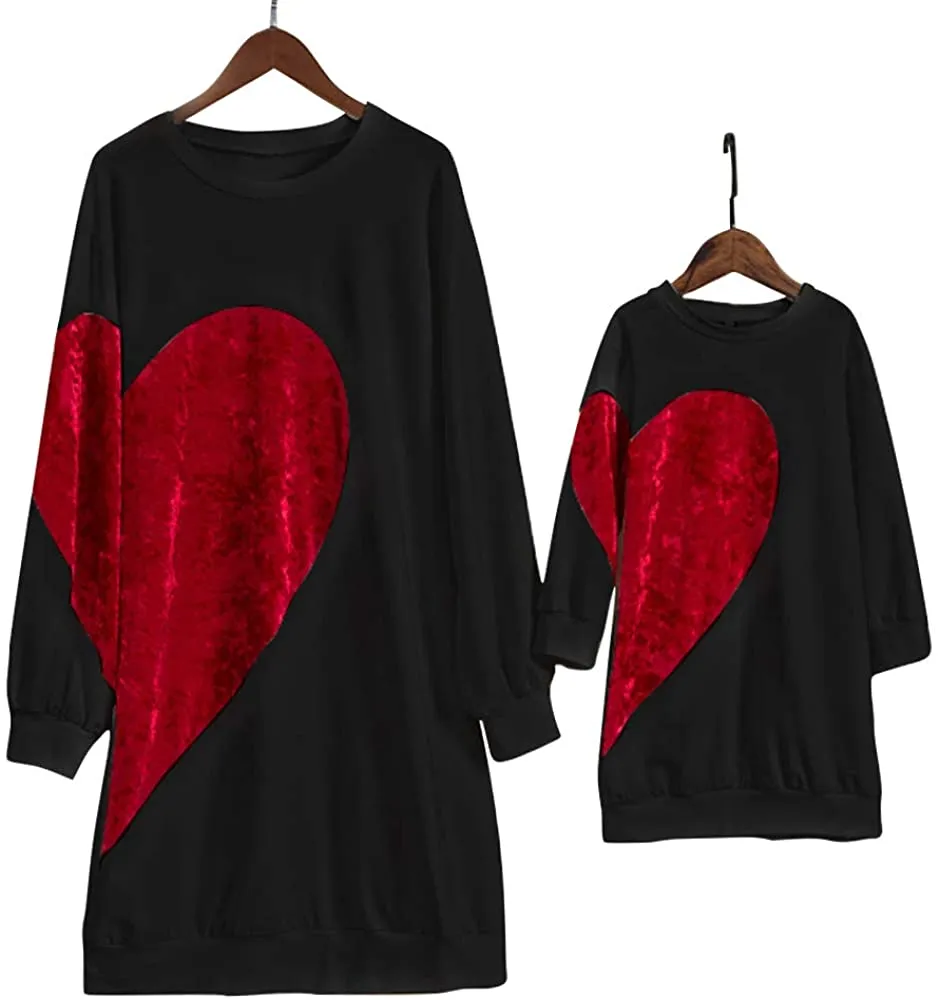Mom and Mini Red Heart Shirts - Priority Shipping