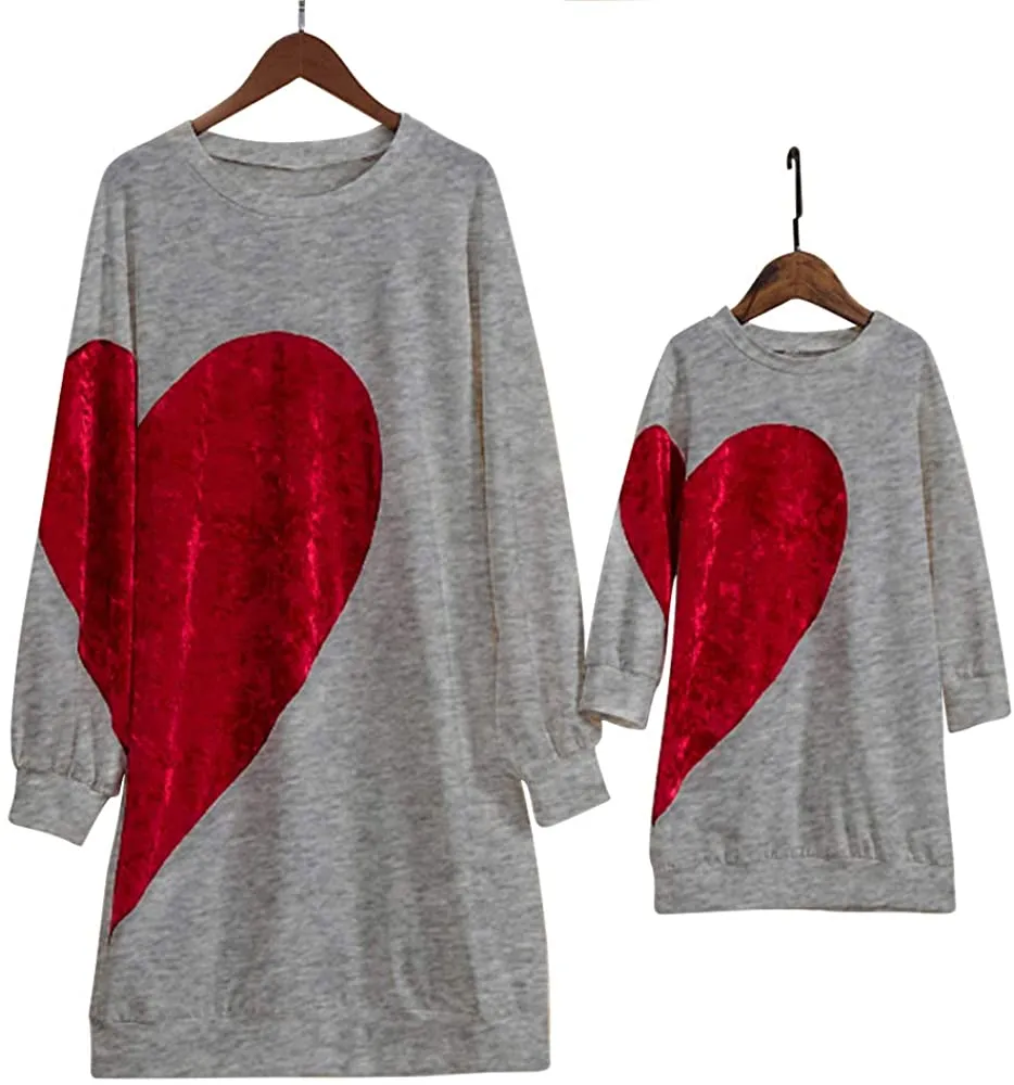 Mom and Mini Red Heart Shirts - Priority Shipping