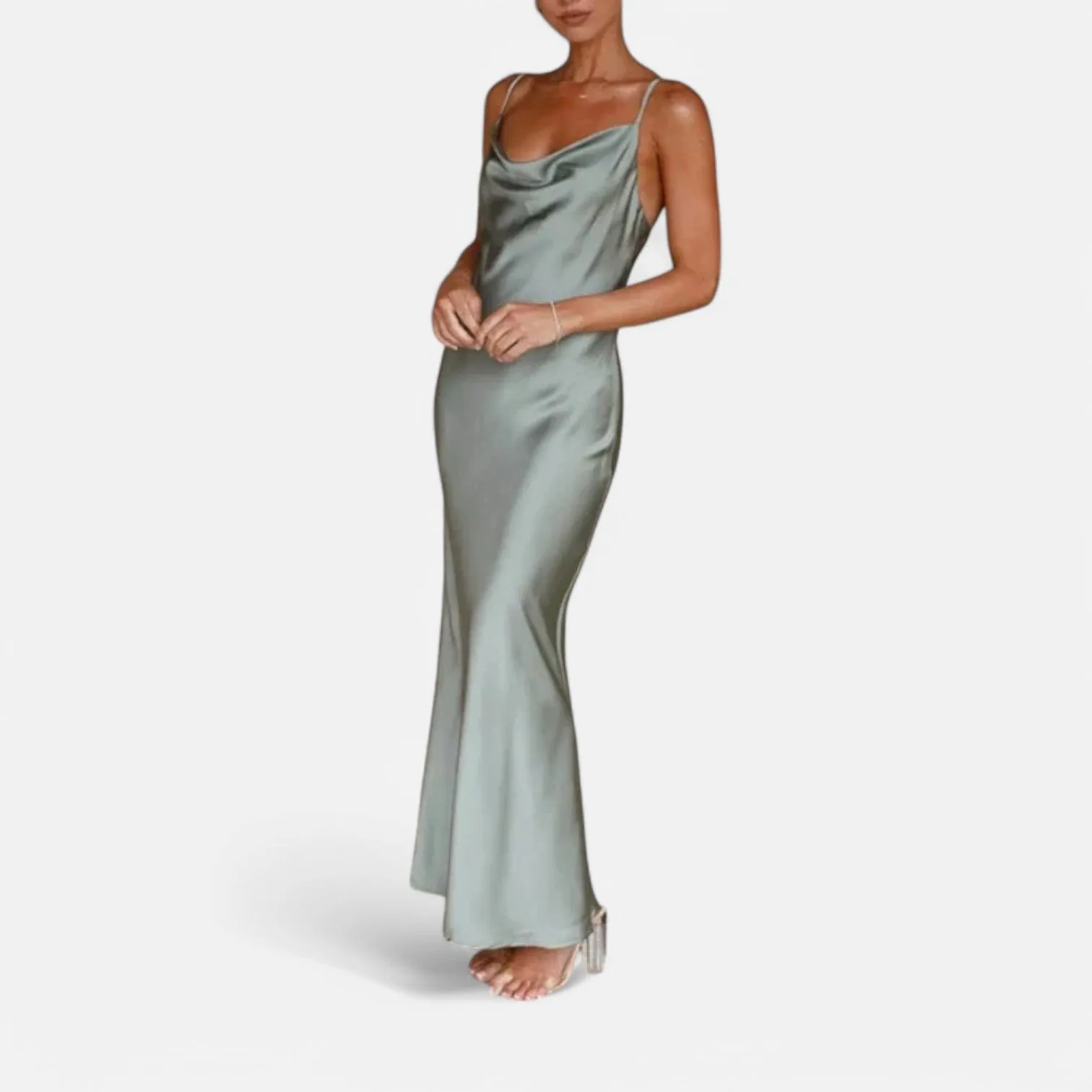 Monacogents | Satin Cowl Maxi – Sultry Silhouette, Effortless Elegance