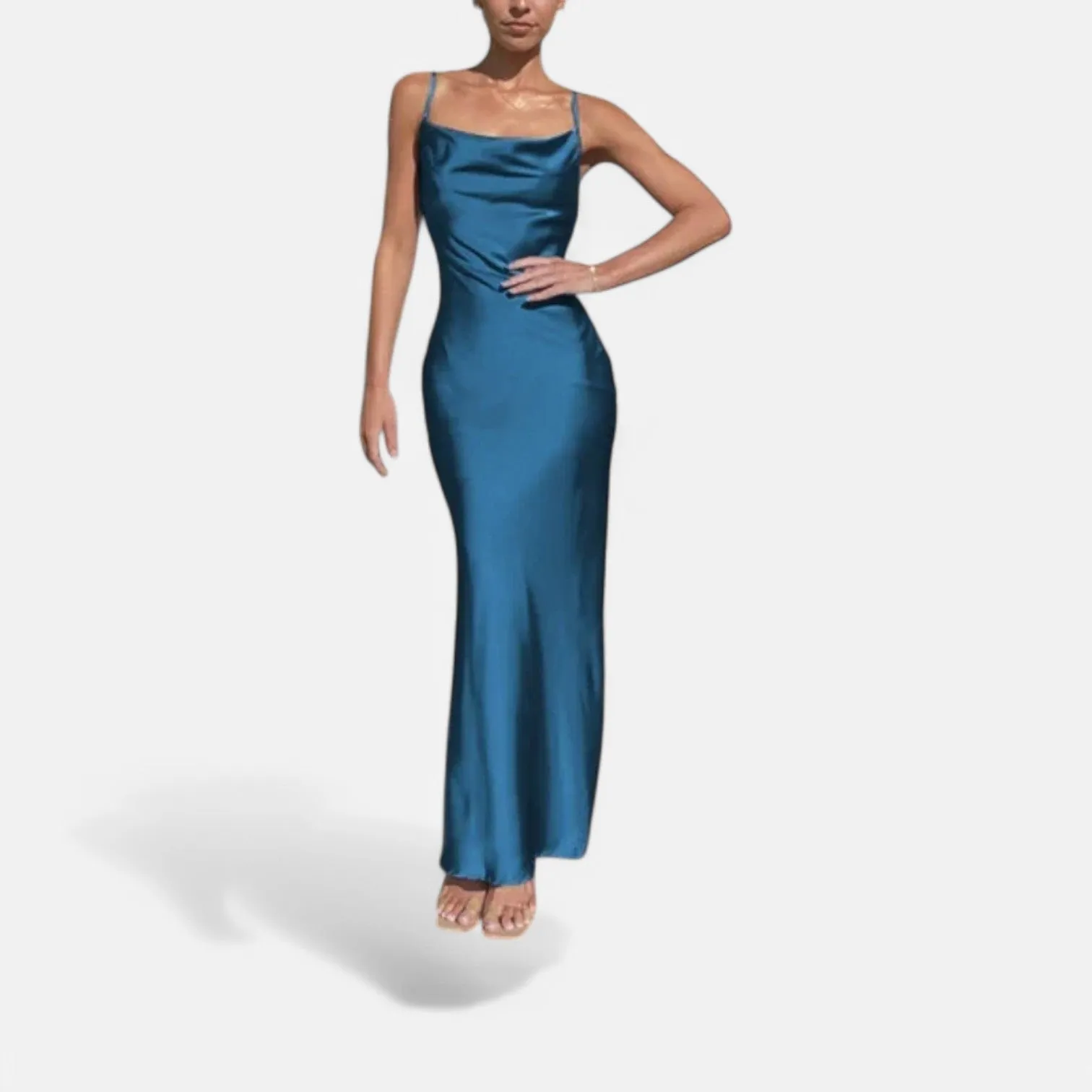 Monacogents | Satin Cowl Maxi – Sultry Silhouette, Effortless Elegance