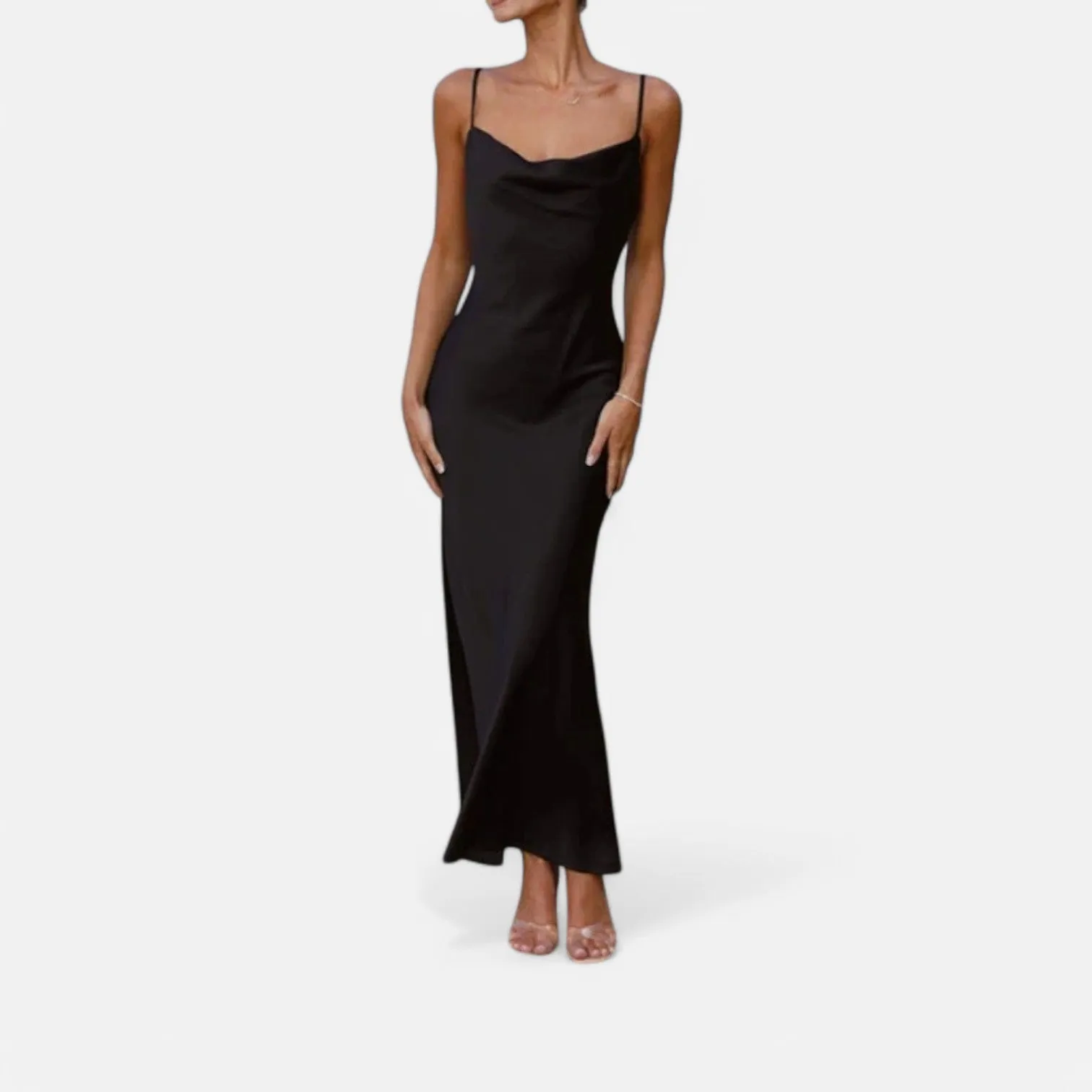 Monacogents | Satin Cowl Maxi – Sultry Silhouette, Effortless Elegance