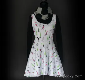 Monster Ski Creepmas Skater Dress