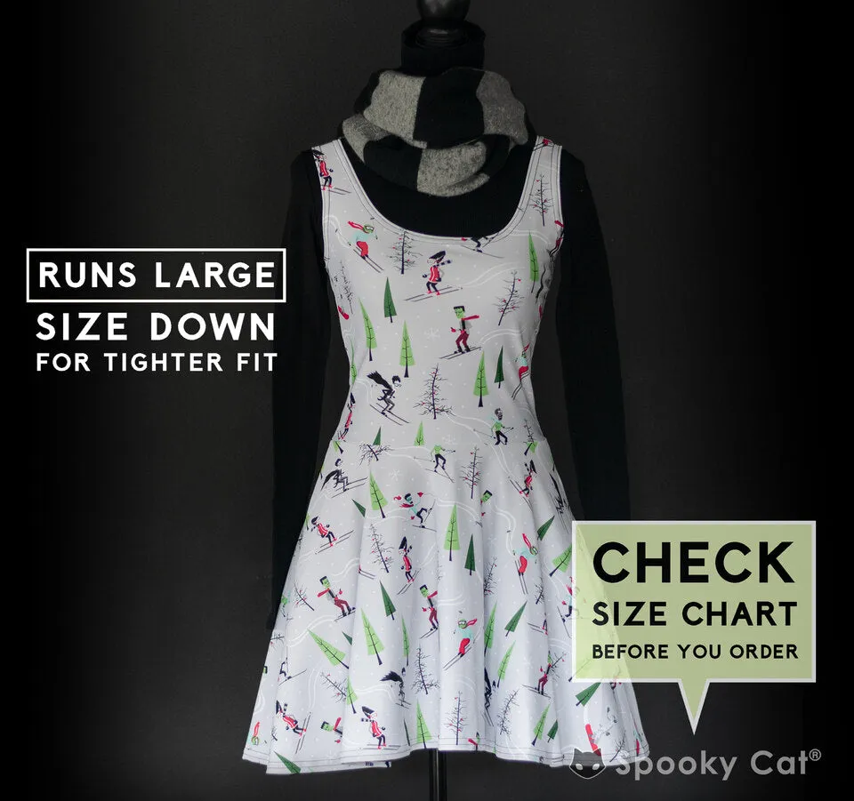 Monster Ski Creepmas Skater Dress