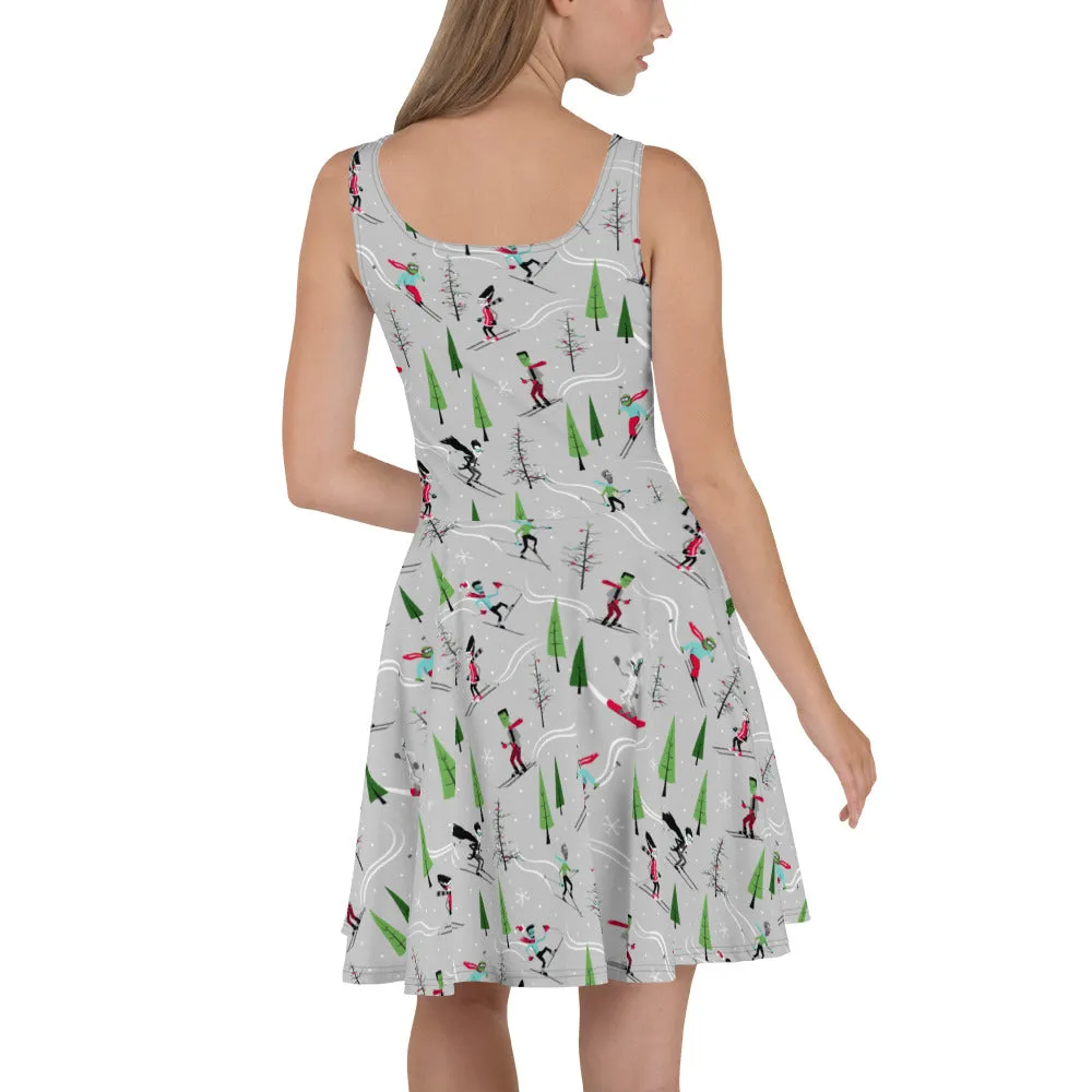 Monster Ski Creepmas Skater Dress