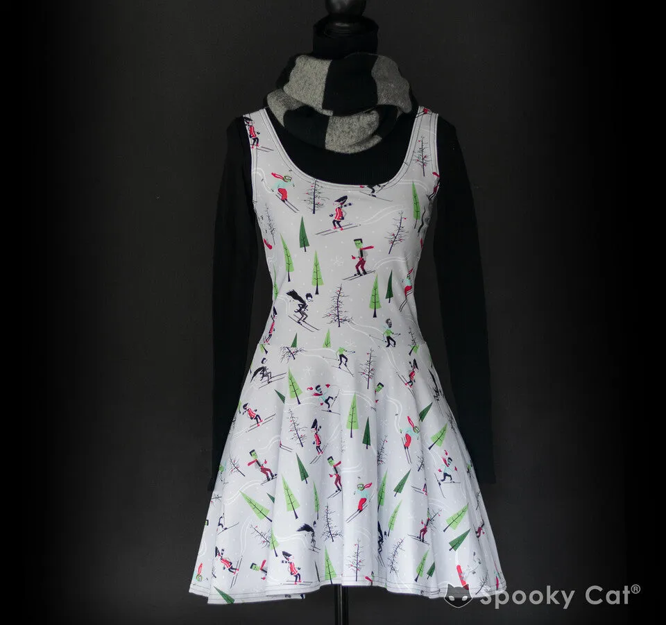 Monster Ski Creepmas Skater Dress