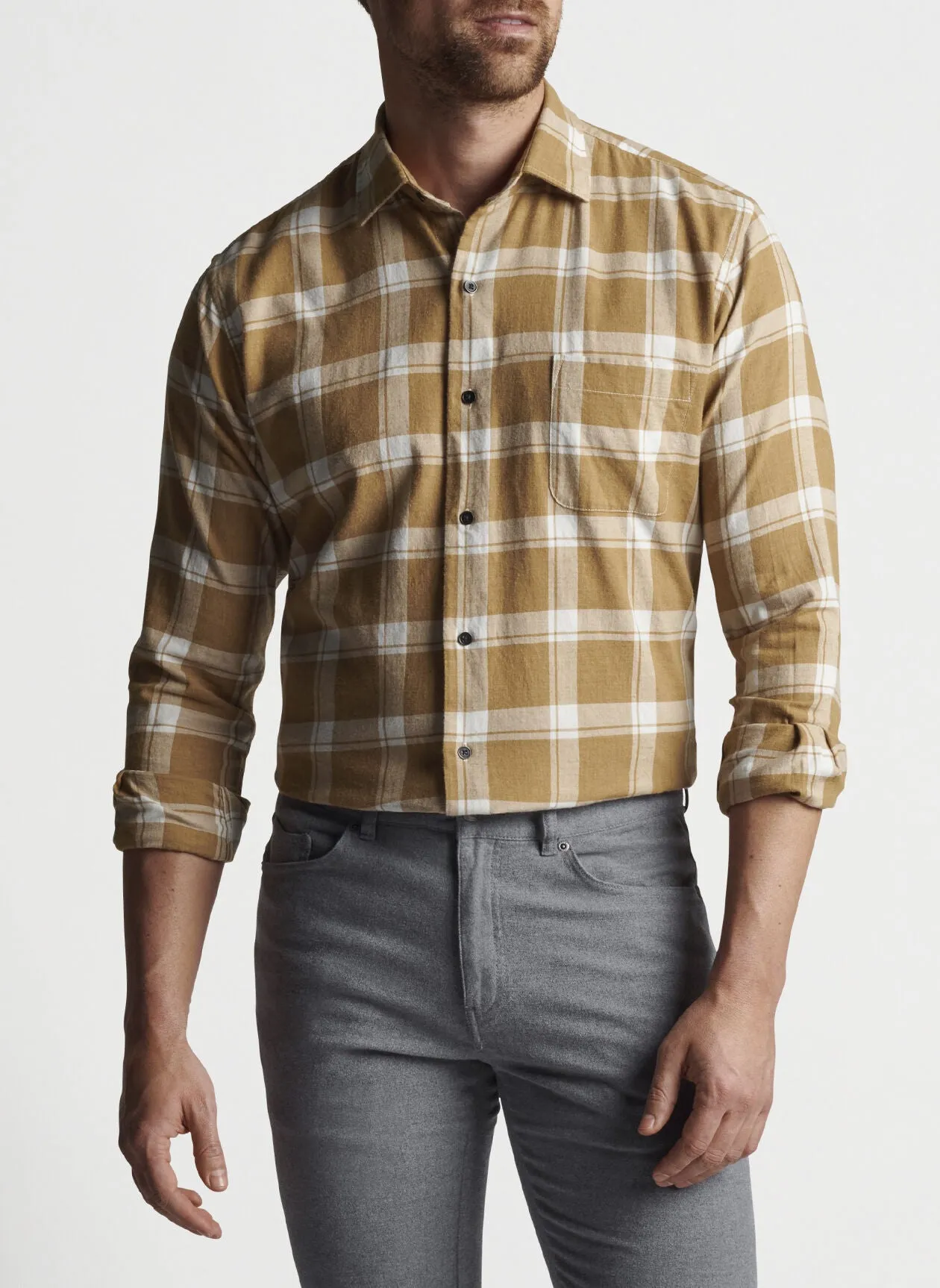 Mountainside Woven Sport Shirt in Summer Dunes