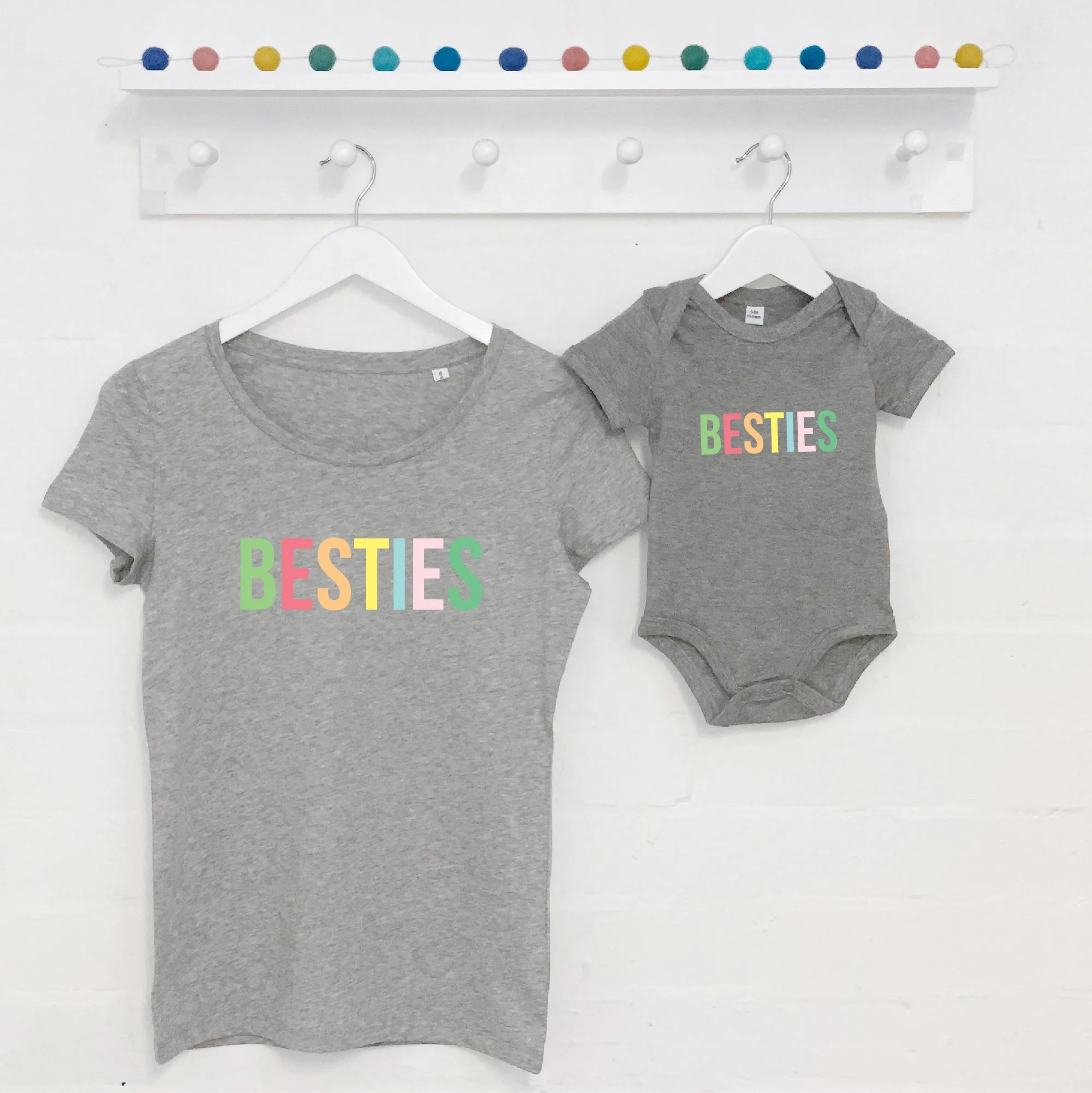 Mum And Baby / Child Multicoloured Pastel Besties Set