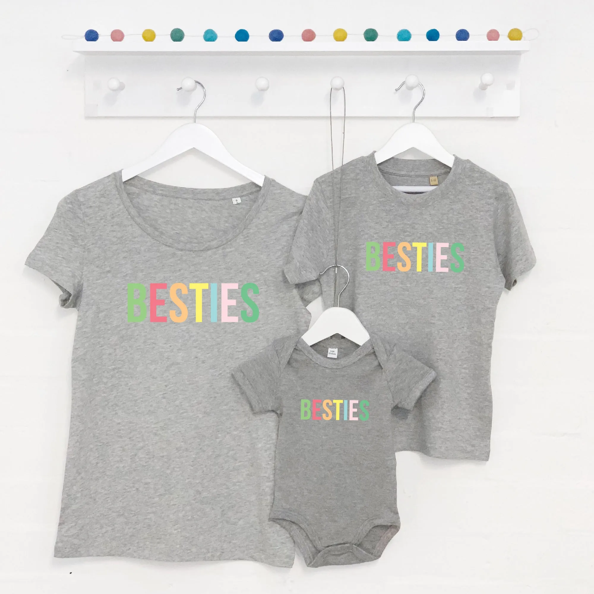Mum And Baby / Child Multicoloured Pastel Besties Set