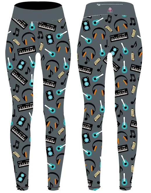 Music Women's Activewear Leggings - Tall 33" inside leg