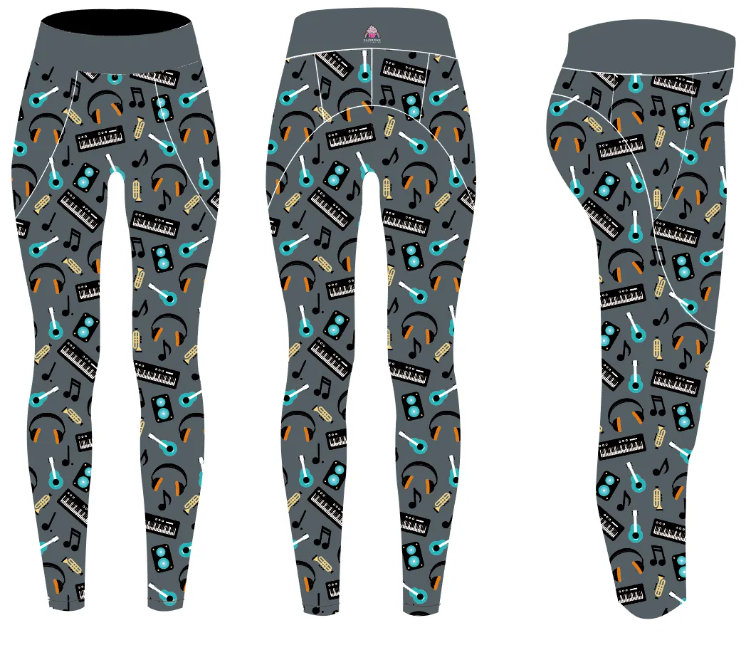 Music Women's Activewear Leggings - Tall 33" inside leg