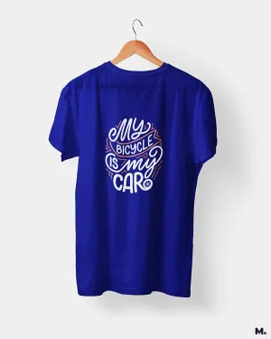 My bicycle is my car printed t shirts