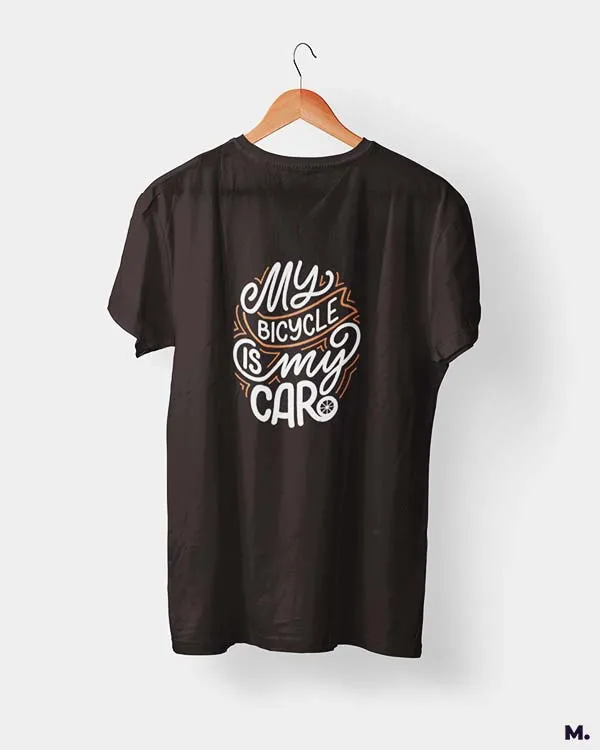My bicycle is my car printed t shirts