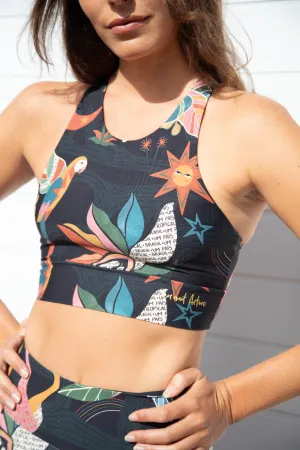 Mystical Creatures Longline Medium Impact Bra