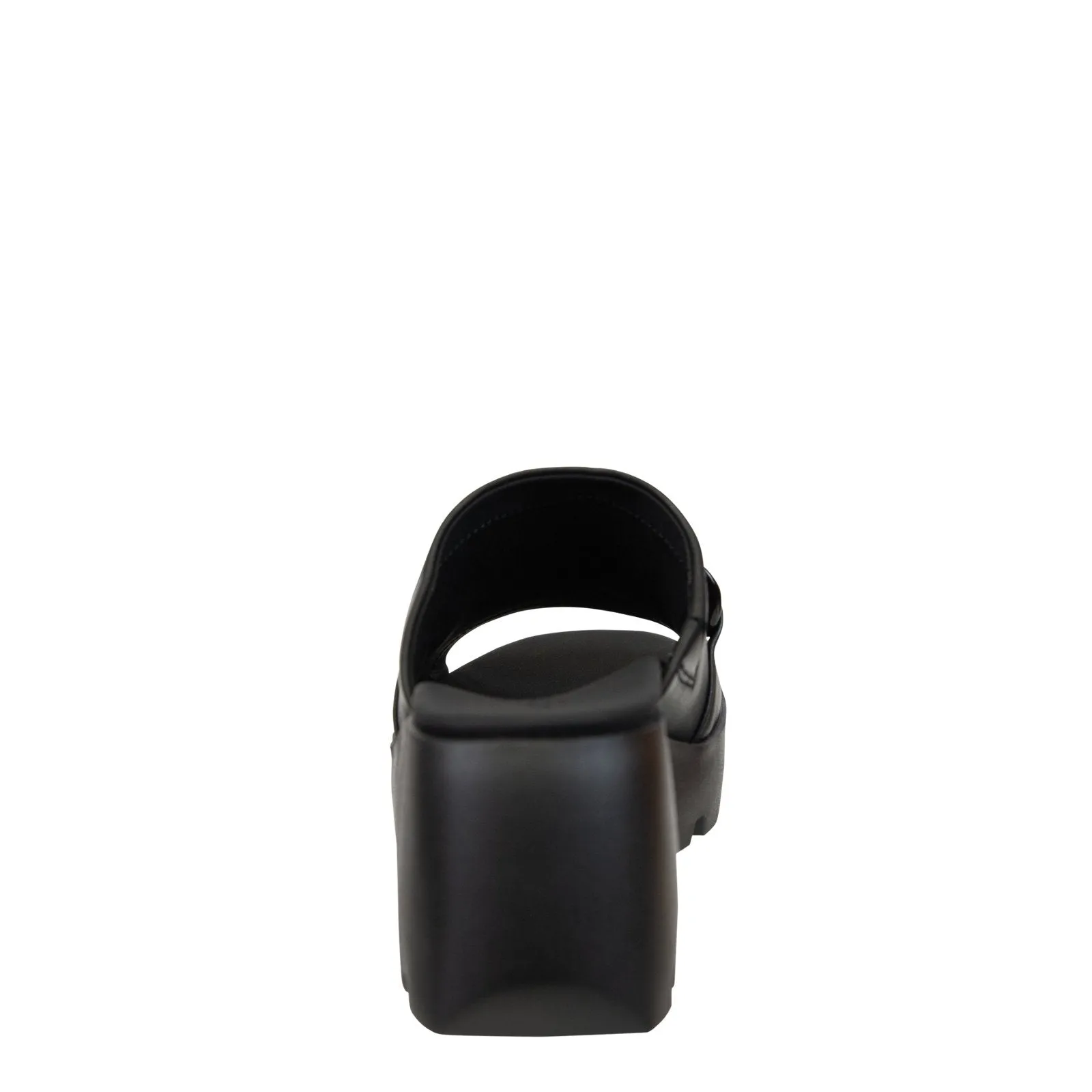 Naked Feet: ISO in BLACK Platform Sandals