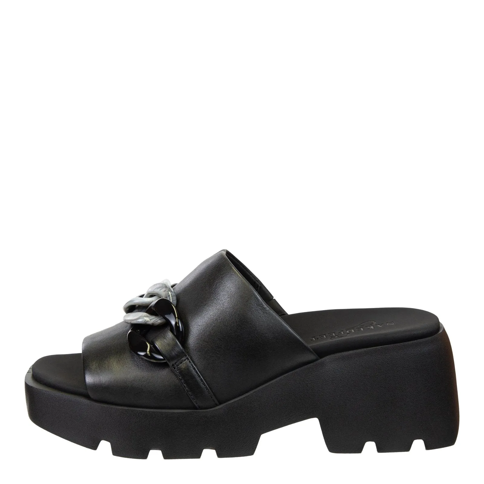 Naked Feet: ISO in BLACK Platform Sandals
