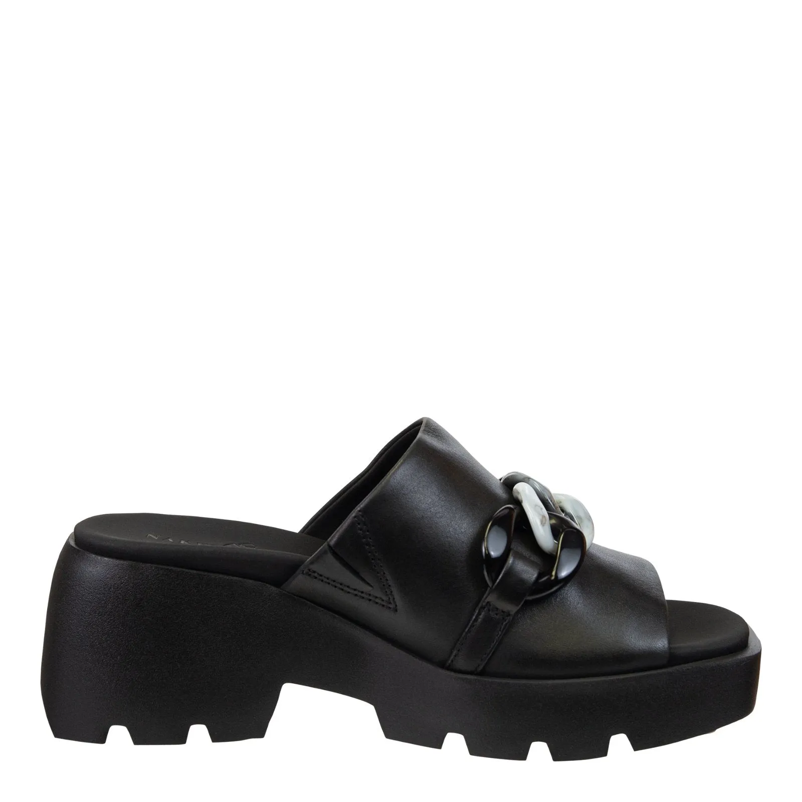 Naked Feet: ISO in BLACK Platform Sandals