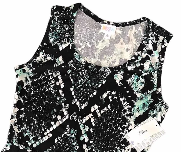 Nicki - Black Green Snake Print