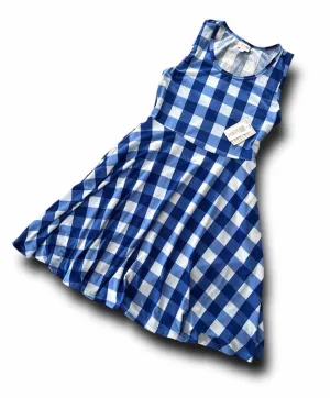 Nicki - Blue White Check