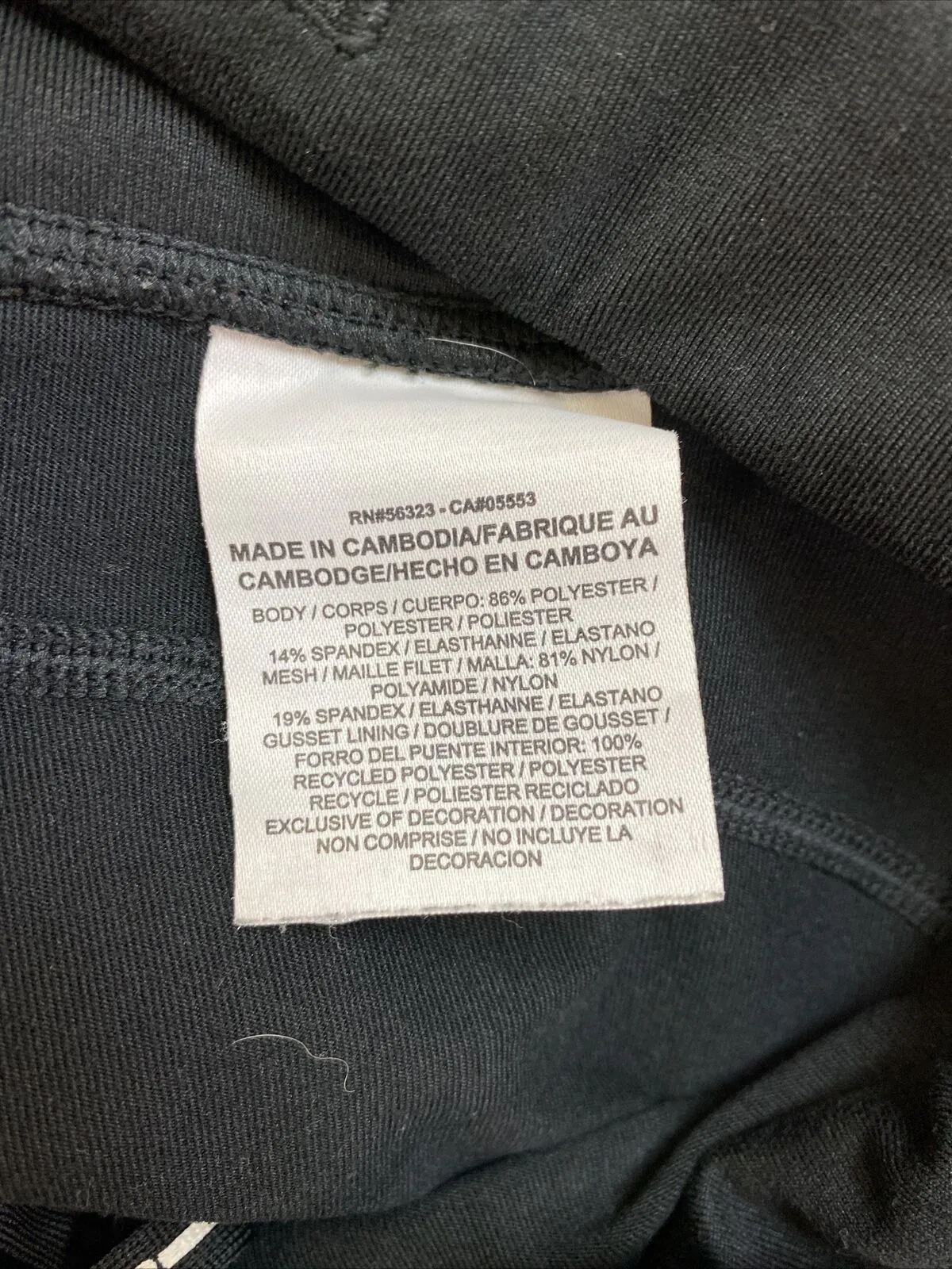 Nike Women's Black Dri-Fit Stretch Cropped Athletic Leggings Sz S