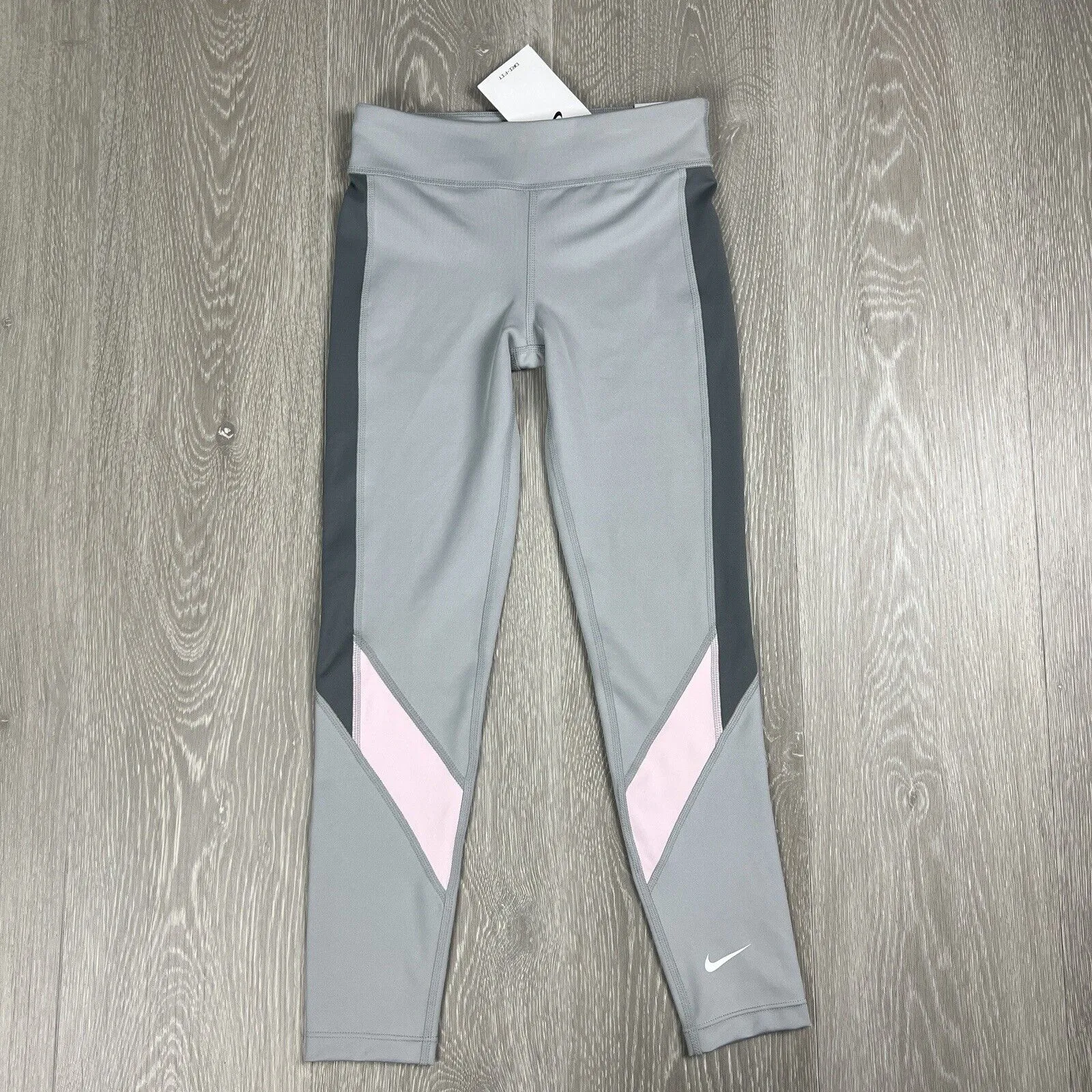 Nike Womens Grey Activewear Tight Fit Full Length Leggings Size Small (New)
