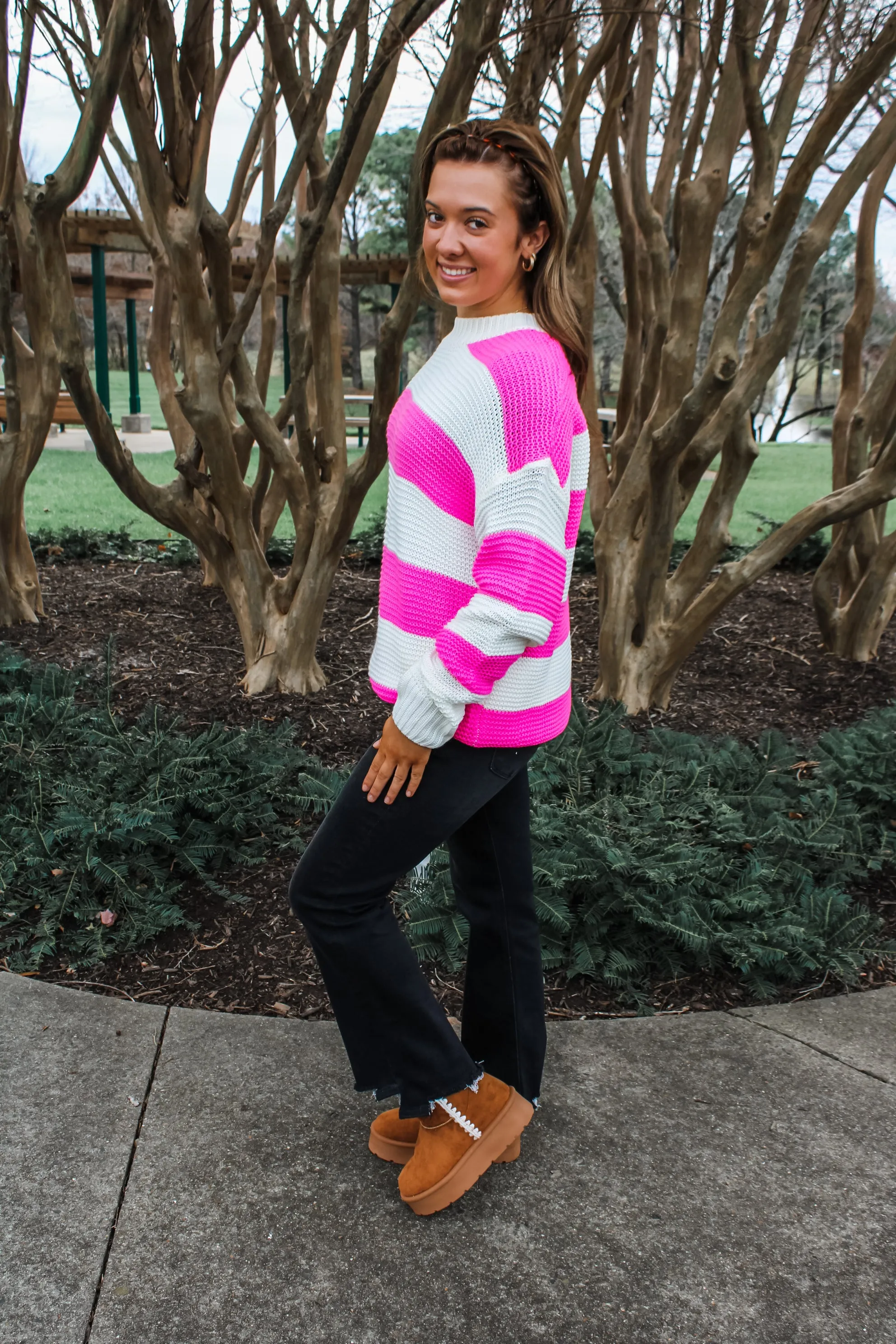 Note To Self • Pink Stripe - FINAL SALE