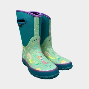 Oaki Kids Neoprene Rain & Snow Boots in Mermaids