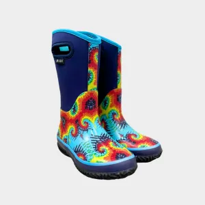 Oaki Kids Neoprene Rain & Snow Boots in Tie Dye