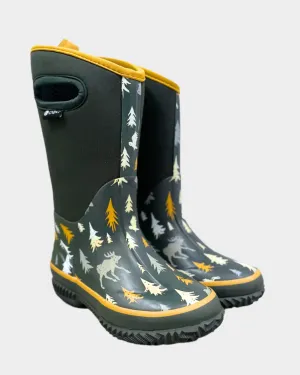Oaki Kids Neoprene Rain & Snow Boots in Wildlife Tracker