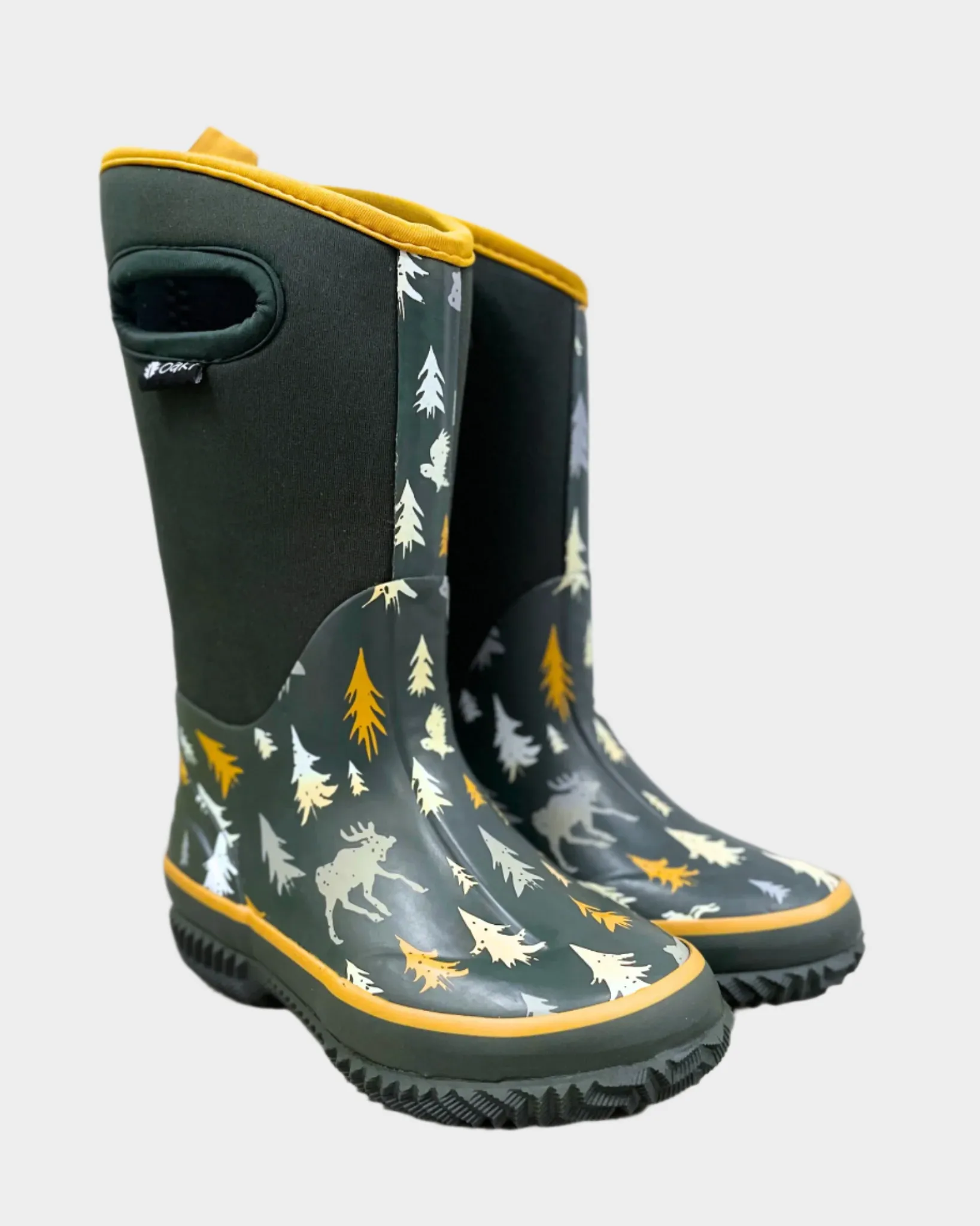 Oaki Kids Neoprene Rain & Snow Boots in Wildlife Tracker