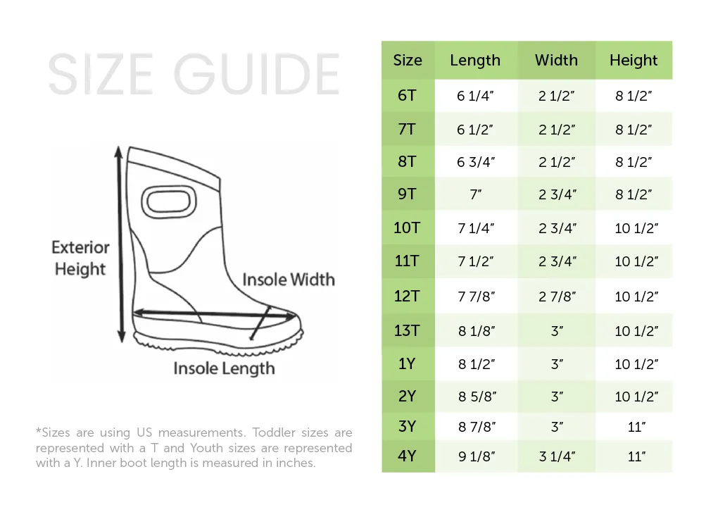 Oaki Kids Neoprene Rain & Snow Boots in Wildlife Tracker