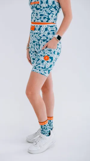 Ocean and Terrains Shorty Shorts
