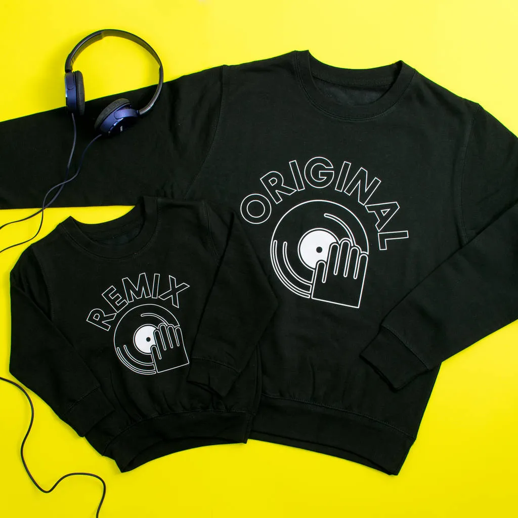 Original And Remix Father And Son Sweatshirts