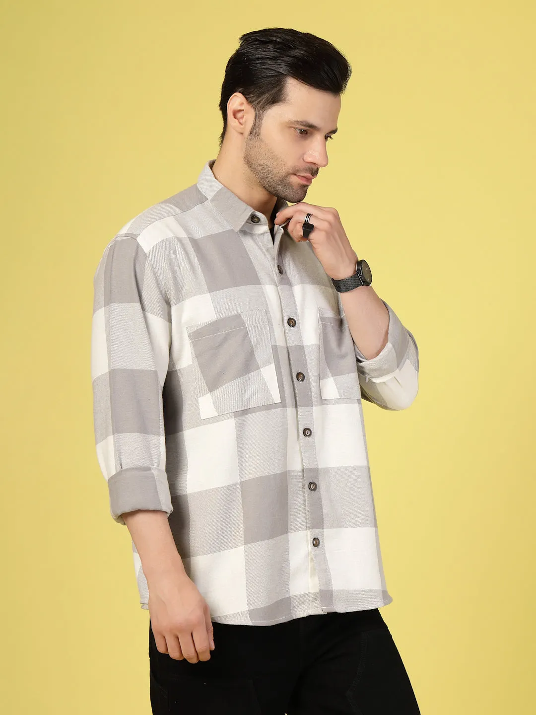 Oversized Checked Flannel Shacket
