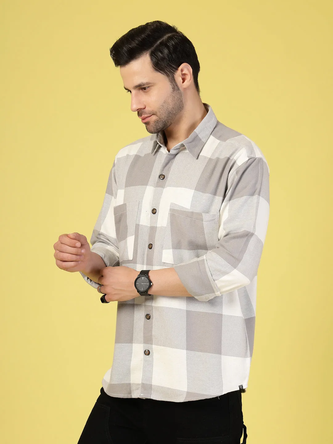 Oversized Checked Flannel Shacket