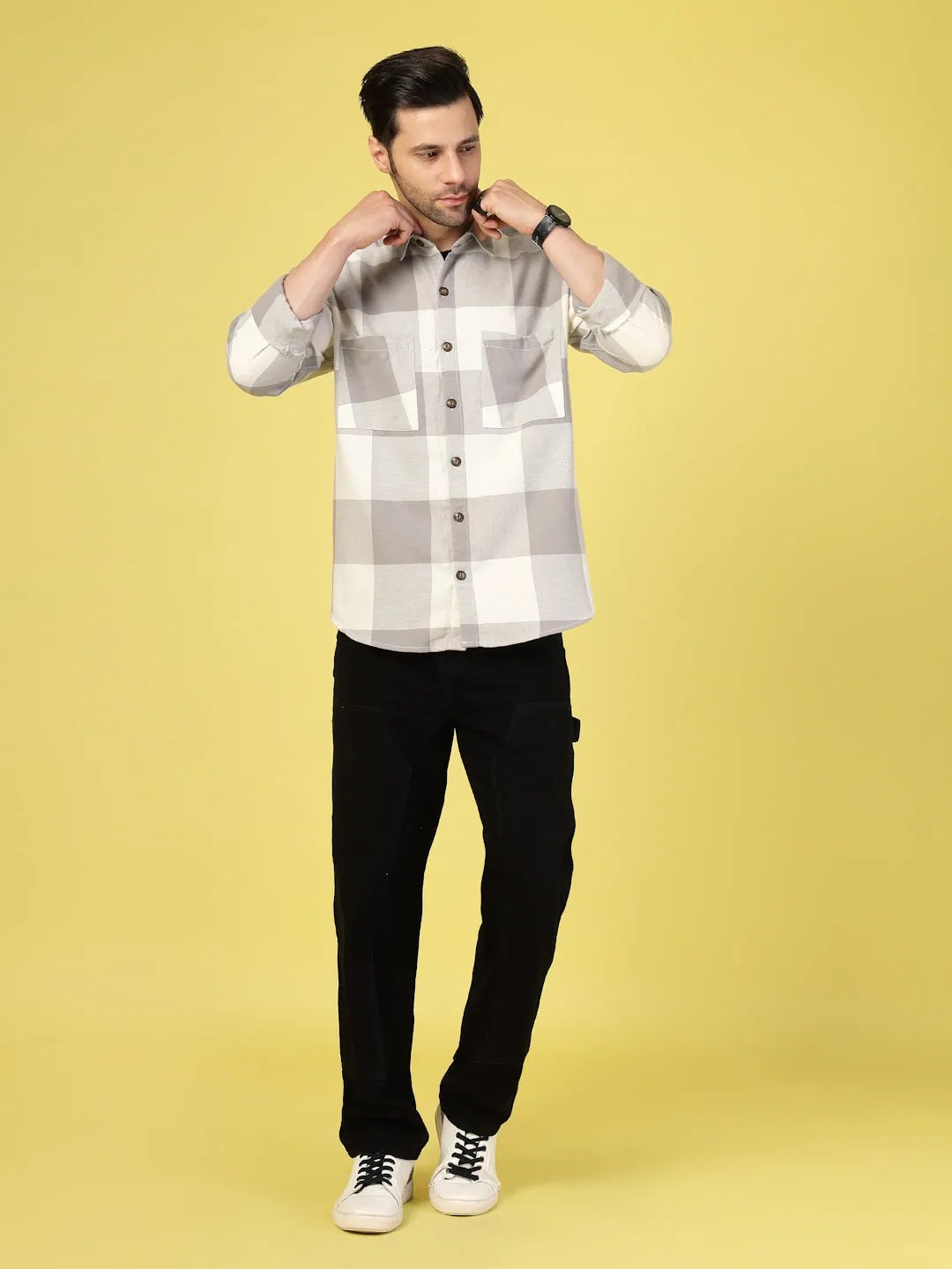 Oversized Checked Flannel Shacket