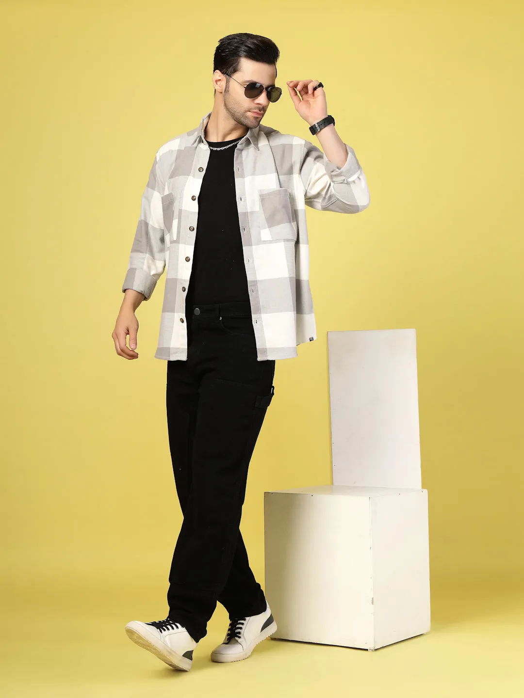 Oversized Checked Flannel Shacket