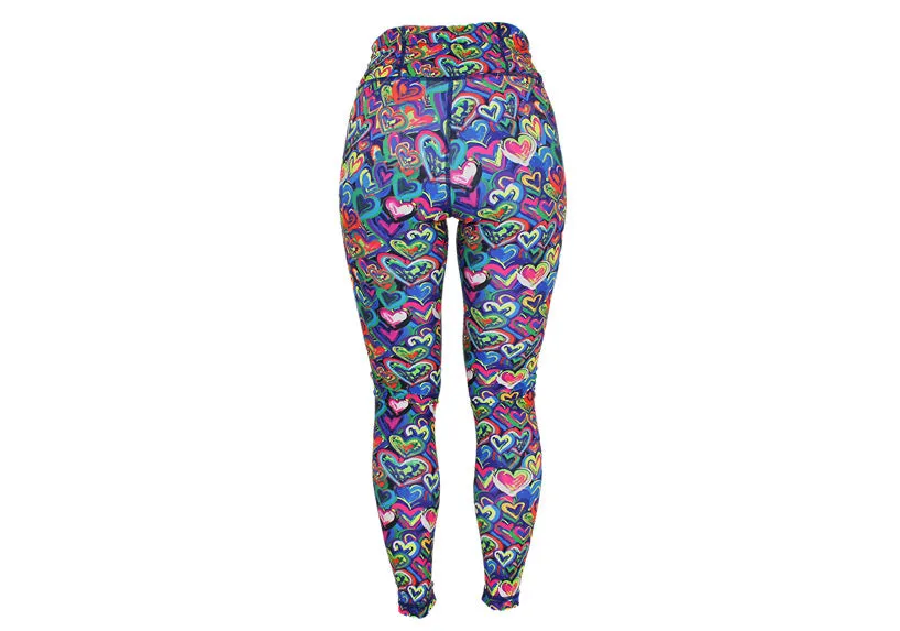 Painted Love leggings with pockets