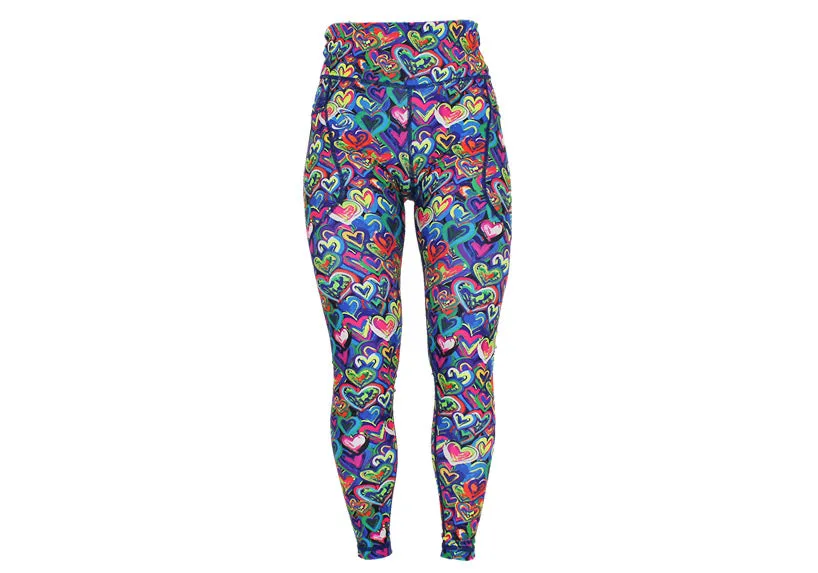 Painted Love leggings with pockets