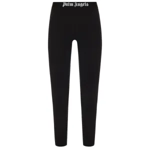 Palm Angels Womens PWCD006F21FAB0031 010 Leggings Black