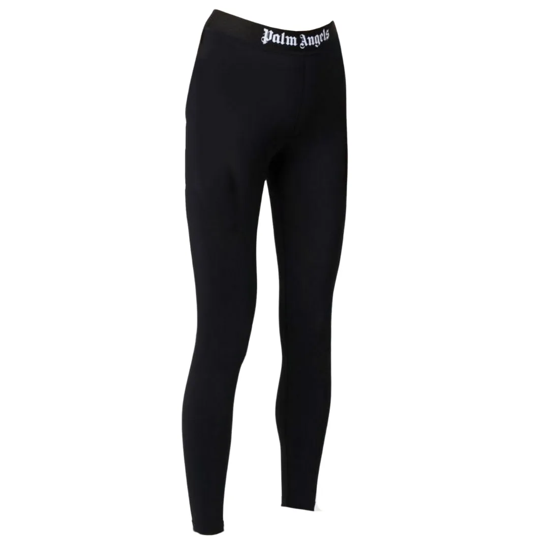 Palm Angels Womens PWCD006F21FAB0031 010 Leggings Black