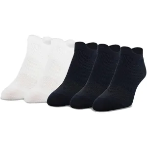 Peds 5-Pack Ultra Low No Show Tab Liner Athletic Socks Black / White