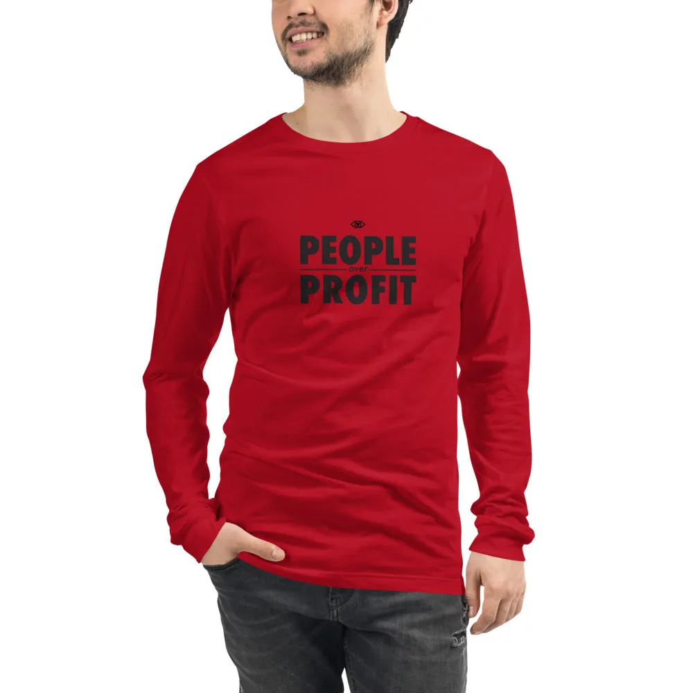 People over Profit Unisex Long Sleeve Tee